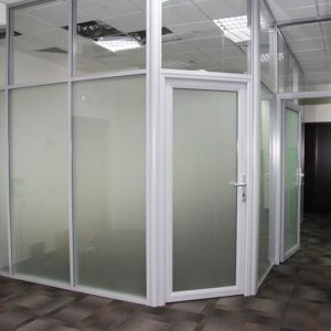 Матовая стеклянная противопожарная перегородка / серия FRM5577